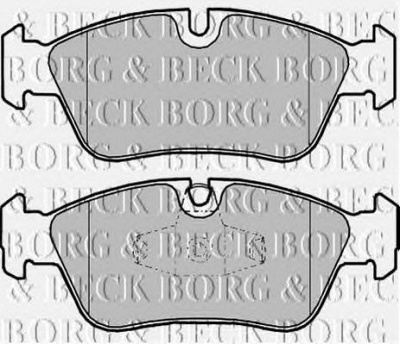 BORG & BECK bbp1959 -  Комплект тормозных колодок, дисковый тормоз